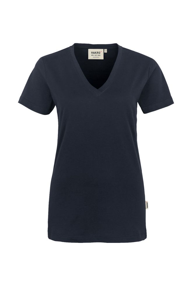 Hakro, Damen-V-Shirt Classic, weiß