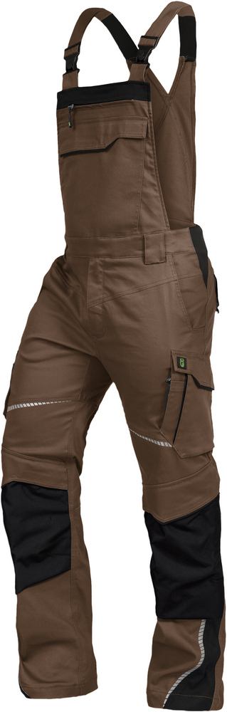 Latzhose, haselnuss/sw,